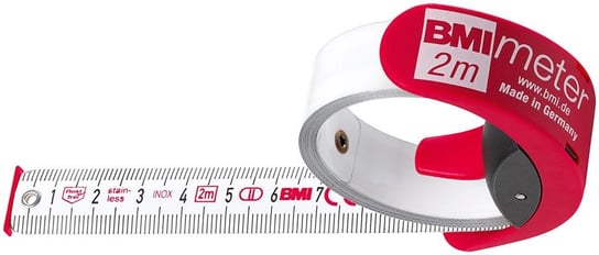 Taśma miernicza kieszonkowa BMImeter 2mx16mm, biała BMI Inna marka