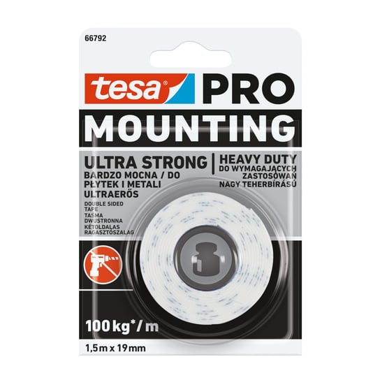 Taśma Montażowa Tesa Pro Mounting 1,5Mx19Mm Mocna TESA