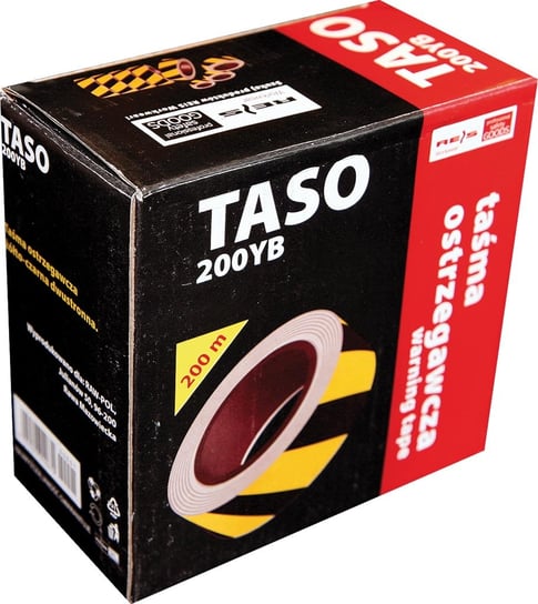 Taśma Ostrzegawcza Taso200 Yb - Żółto-Czarny, - Reis Rwp-Taso200Yb Inna marka