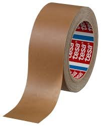 Taśma pakowa, papierowa, Tesapack, brązowa, 50 m x 50 mm TESA