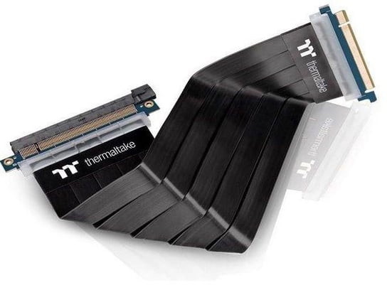 Taśma Thermaltake TT Premium PCI-E 3.0 x16 Extender - 300mm AC-045-CN1OTN-C1 (PCI-E x16 M - PCI-E x16 F; 0,30m; kolor czarny) Thermaltake