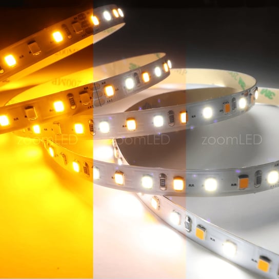 Taśma zoomLED® 120 LED CCT Ciepło-Zimna 2200-6000K IP20 24V 15W zoomLED