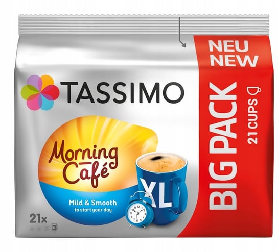 Tassimo, kawa kapsułki Morning Cafe XL, 21 kapsułek Tassimo