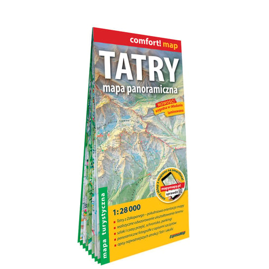 Tatry. Mapa panoramiczna. Mapa turystyczna 1:28 000 Opracowanie zbiorowe
