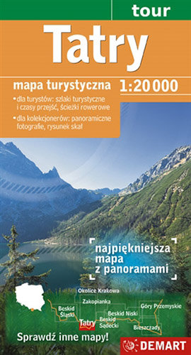 Tatry. Mapa turystyczna 1:20 000 Opracowanie zbiorowe