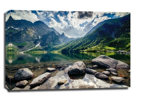 Tatry, morskie oko - obraz na płótnie 100x70 cm Galeria Plakatu