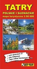Tatry Polskie i Słowackie. Mapa turystyczna 1:50 000 Wydawnictwo Kartograficzne Eko-Graf