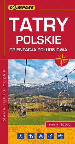Tatry Polskie. Orientacja południowa. Mapa turystyczna 1:30 000 Opracowanie zbiorowe