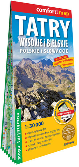 Tatry Wysokie i Bielskie polskie i słowackie. Mapa turystyczna 1:30 000 Opracowanie zbiorowe