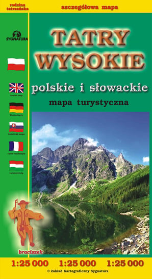 Tatry Wysokie polskie i słowackie. Mapa turystyczna 1:25 000 Siwicki Michał, Czajka Witold