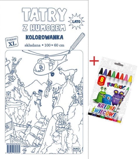 Tatry z humorem. Kolorowanka XL + kredki Opracowanie zbiorowe