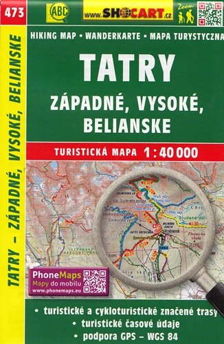Tatry Zachodnie, Wysokie, Bielskie. Mapa turystyczna1:40 000 Opracowanie zbiorowe