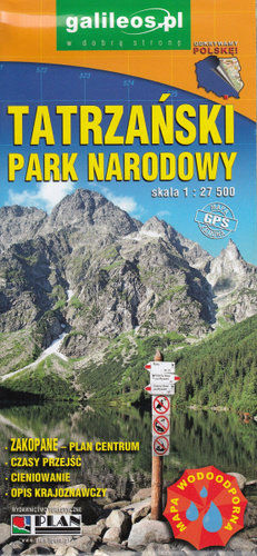 Tatrzański Park Narodowy. Mapa 1:27 500 Wydawnictwo Turystyczne Plan