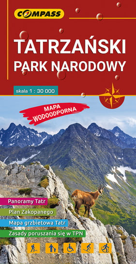 Tatrzański Park Narodowy. Mapa 1:30 000 Wydawnictwo Kartograficzne Compass