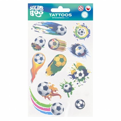 Tatuaż Football 10x18 cm STICKER BOO 540451 Stickerboo