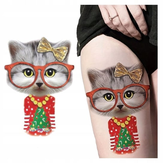 Tatuaż Tymczasowy Wodny Kot / Święta / Kolorowy Inna marka