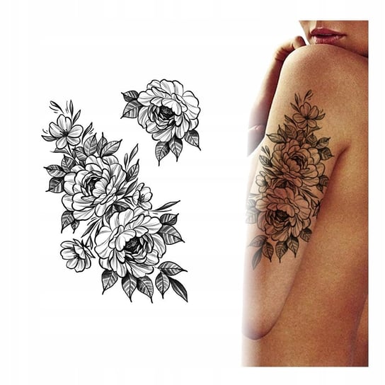Tatuaż Tymczasowy Wodny Kwiaty 2 Różne Wersje Dla Kobiety Inna marka