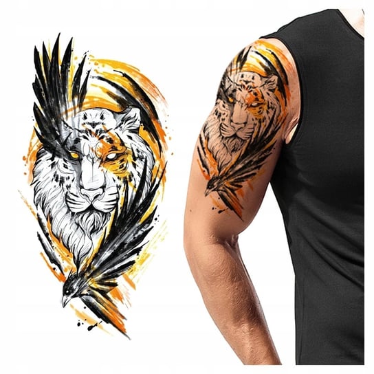 Tatuaż Tymczasowy Wodny Tygrys / Kruk Inna marka