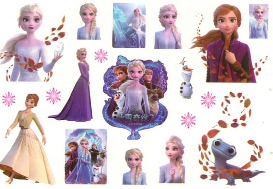 Tatuaże dla Dzieci Frozen, Anna Elza (1 szt) somgo