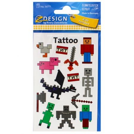 Tatuaże dla dzieci - piksele AVERY Zweckform