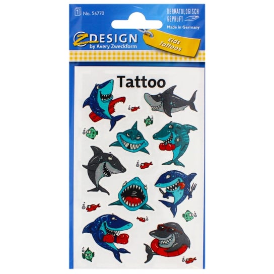 Tatuaże dla dzieci - rekiny AVERY Zweckform