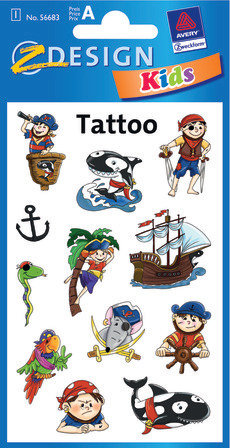 Tatuaże ozdobne, Piraci AVERY Zweckform