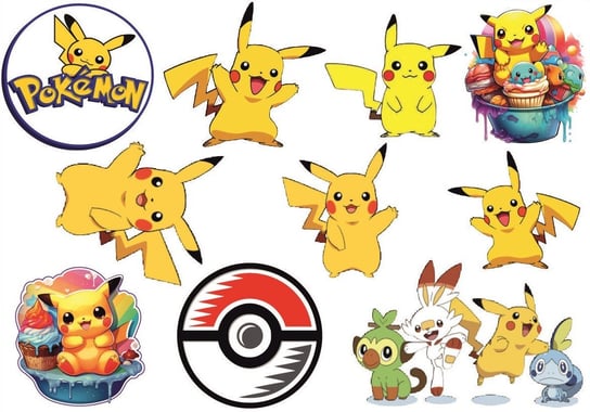 Tatuaże Zmywalne Tymczasowe Mini Dla Dzieci Tattoo Pokemon Pikachu Inna marka