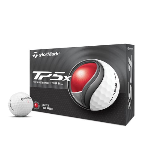 TaylorMade Piłki TP5x Białe 2024, 12 sztuk TAYLOR MADE