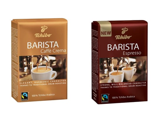 Tchibo, zestaw kaw ziarnistych Barista Caffe Crema + Espresso, 2 x 500g Tchibo