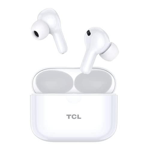 TCL - MOVEAUDIO S108 Bezprzewodowe słuchawki (dźwięk o jakości ENC, Bluetooth 5.0, szybkie ładowanie, bezprzewodowe etui do ładowania, podwójny mikrofon TCL