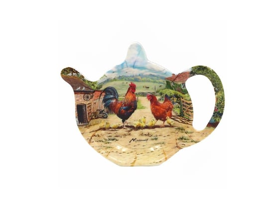 Teabag - Cockerel & Hen LEONARDO ENGLAND