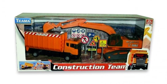 Teama Toys, pojazdy budowalne, zestaw Teama Toys
