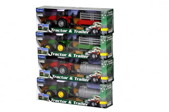 Teama Traktor zielony + cysterna 1:32 Teama Toys