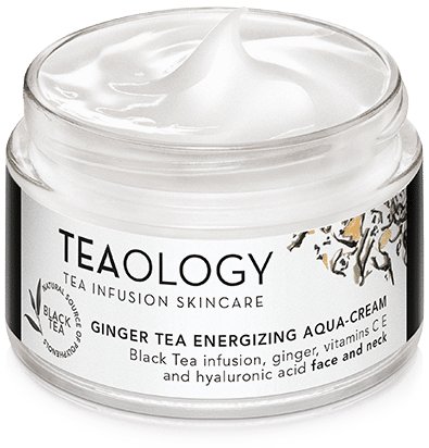 Teaology, Ginger Tea, energizujący krem wodny do twarzy, 50 ml Teaology