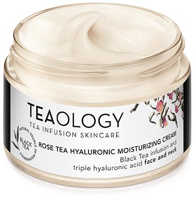 Teaology, Rose Tea, hialuronowy nawilżający krem do twarzy i szyi, 50 ml Teaology
