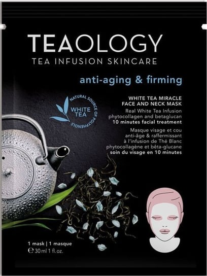 Teaology, White Tea, przeciwzmarszczkowa maseczka na twarz i szyję, 30 ml Teaology