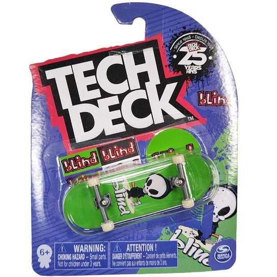 Tech Deck deskorolka fingerboard Blind zielony + naklejki Spin Master