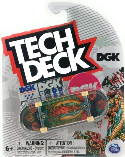 Tech Deck deskorolka fingerboard DGK + naklejki Spin Master