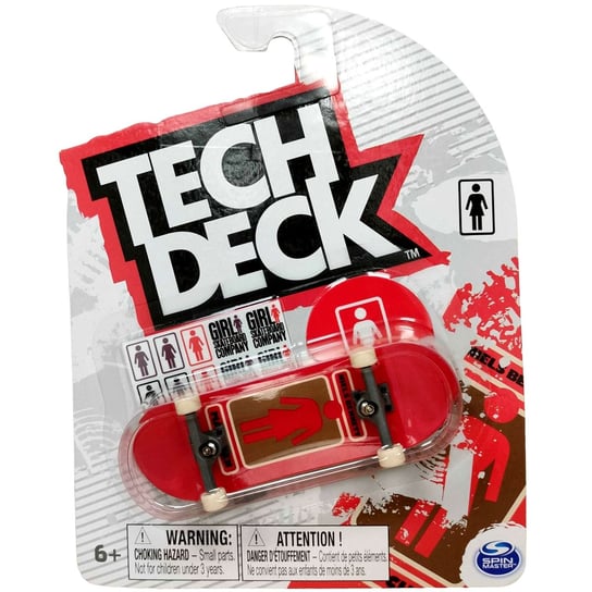 Tech Deck Deskorolka Fingerboard Girl Czerwony + Naklejki Spin Master