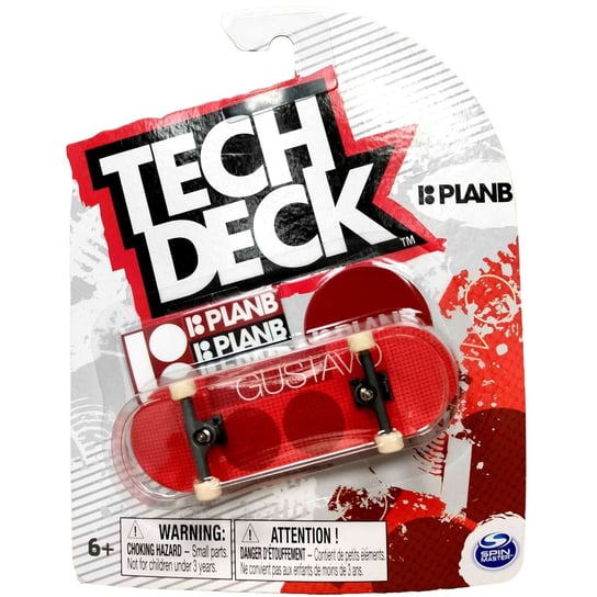 Tech Deck Deskorolka Fingerboard Planb Czerwony + Naklejki Spin Master