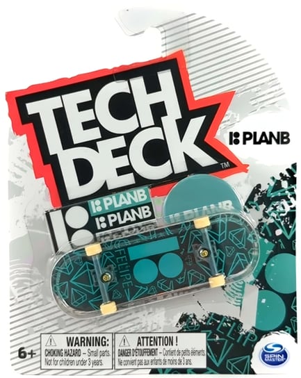 Tech Deck deskorolka fingerboard PlanB Felipe+ naklejki Spin Master