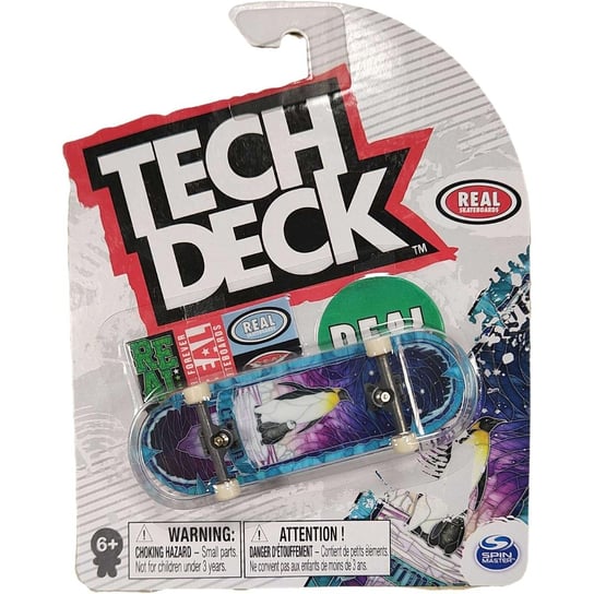 Tech Deck deskorolka fingerboard Real Skateboards Pingwiny + naklejki Spin Master