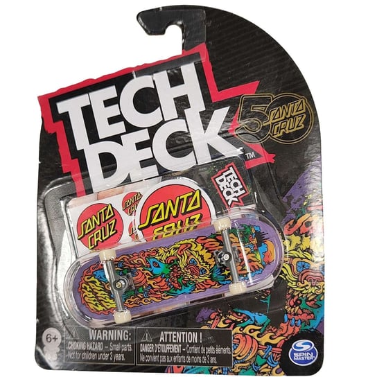 Tech Deck deskorolka fingerboard Santa Cruz Lew + naklejki Spin Master
