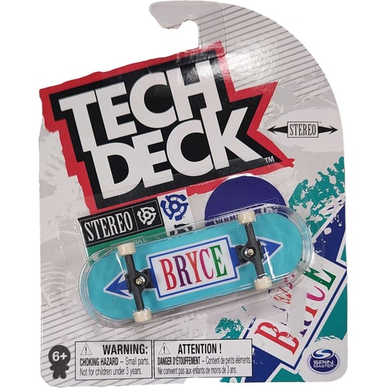 Tech Deck deskorolka fingerboard Stereo Bryce + naklejki Spin Master