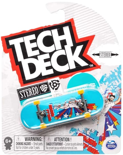 Tech Deck deskorolka fingerboard Stereo Coach+ naklejki Spin Master