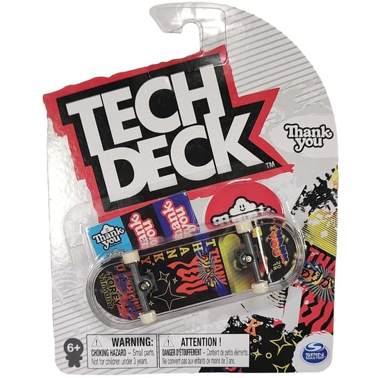 Tech Deck deskorolka fingerboard Thank You Torey Pudwill + naklejki Spin Master