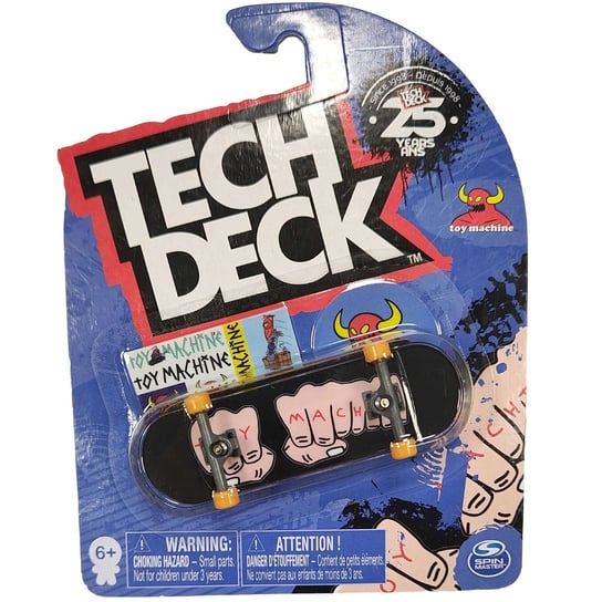 Tech Deck deskorolka fingerboard Toy Machine Ręcę + naklejki Spin Master
