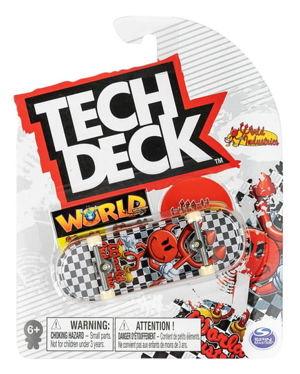 Tech Deck deskorolka fingerboard World Industries+ naklejki Spin Master
