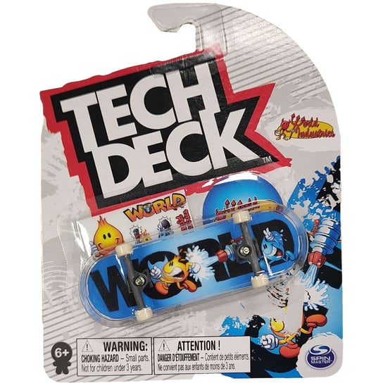 Tech Deck deskorolka fingerboard World Industries WORLD + naklejki Spin Master