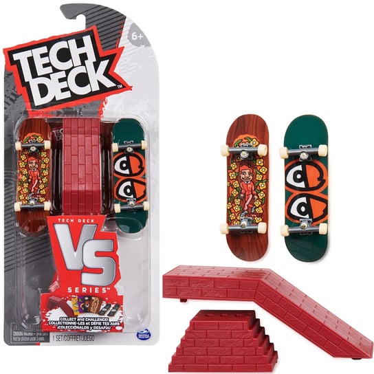 Tech Deck fingerboard Krooked VS Series zestaw 2 deskorolki i schody Spin Master